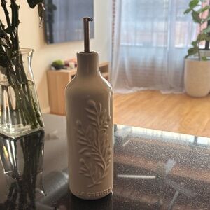 Le Creuset Cream Embossed Oil Dispenser